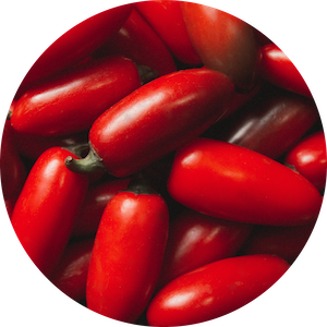 Ausschnitt von San Marzano Tomaten